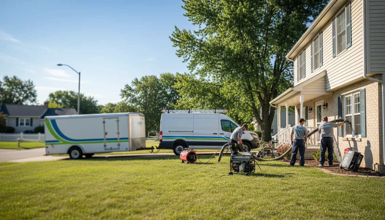 Flooded Basement Restoration And Cleanup With Repair in Newhall, IA near me